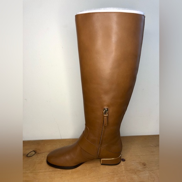 New Tory Burch Sofia Riding Boot Festival Brown Size 6 Extended Calf - Picture 7 of 11
